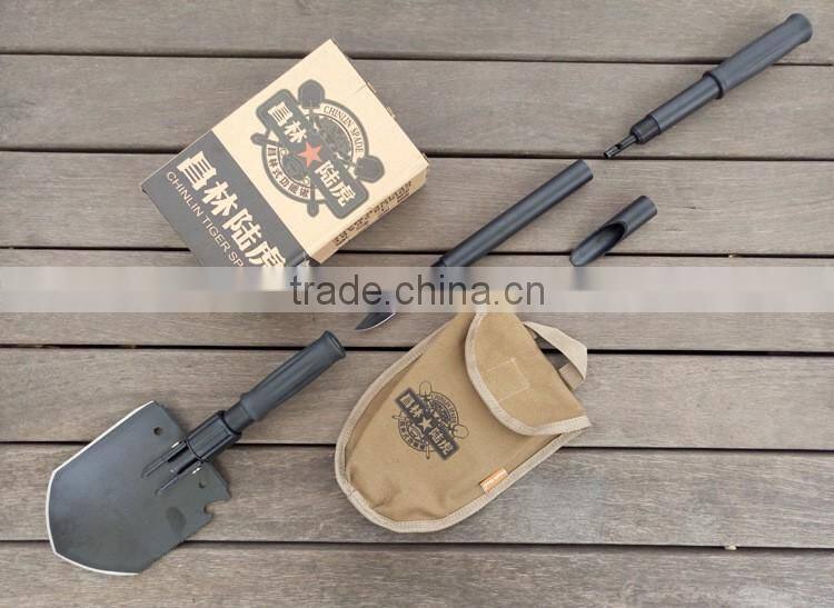 Multi-purpose emergency outdoor gorge folding shovels as hand tools
