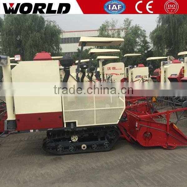 32hp full feeding 0.5m3 grain tank mini kubota rice harvester dc70