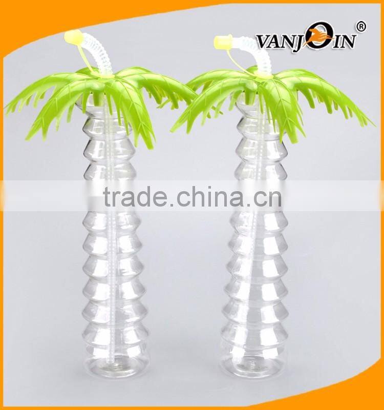 Hot Sale BPA Free Coconut Tree 16oz Cold Pressed Bottles Beverage Bottles