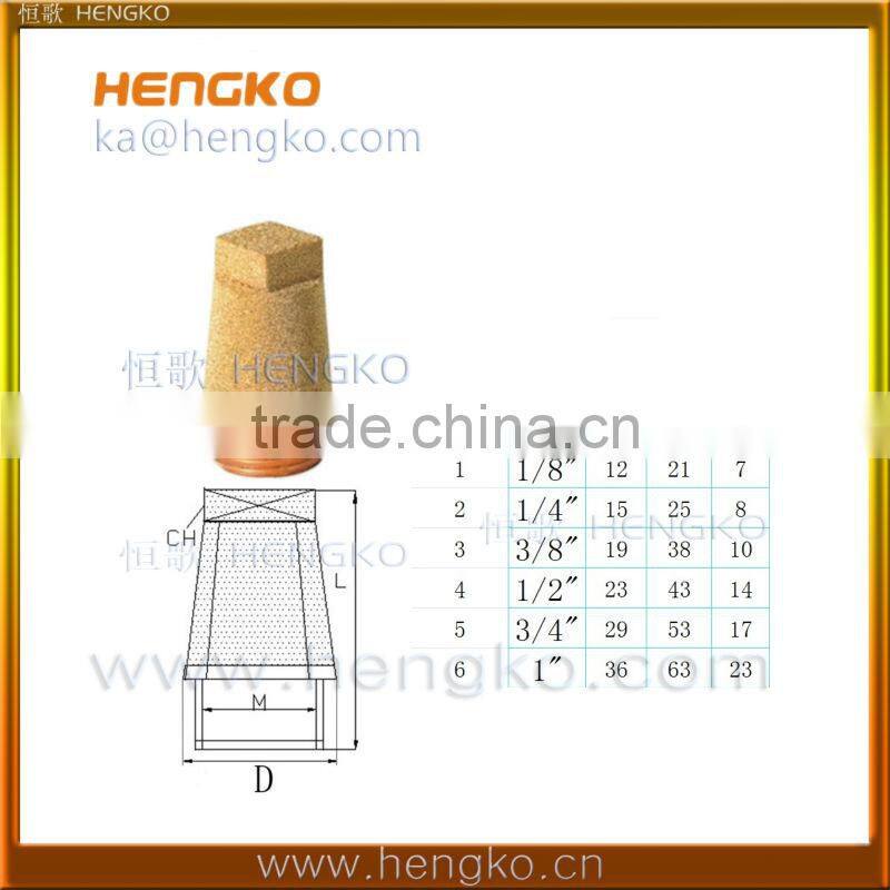 high quality metal microporous powder sintered bronze silent muffler