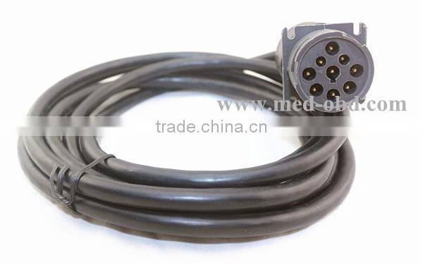 Deutsch J1939 Male Connector to Open End,6ft,9 Pins Wired