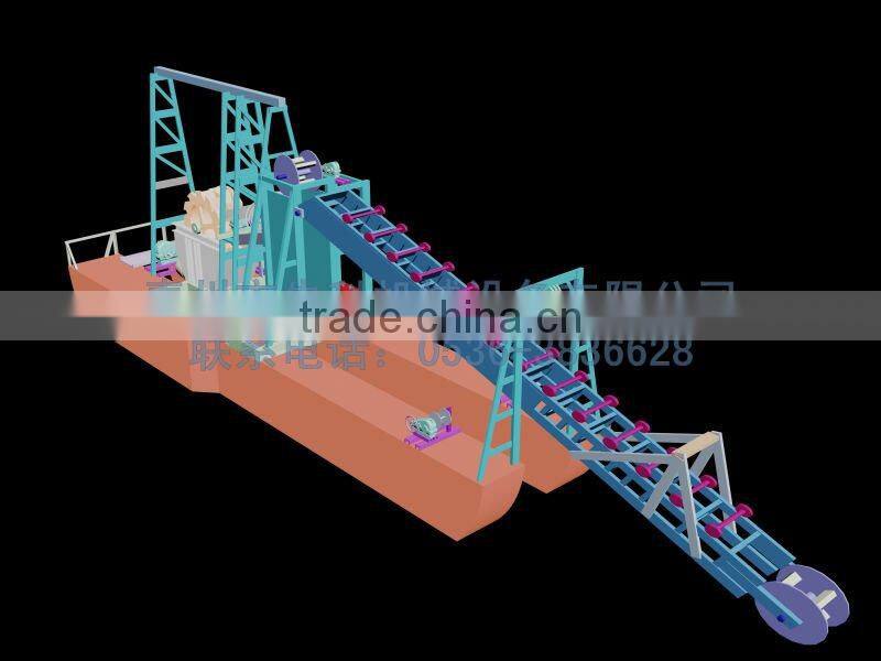 60cbm/h Bucket Type Chain Sand Dredger Boat