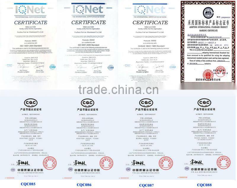 High quality Aluminum Profile for mill finished/anodized aluminium alloy frame 6063 for sunroom