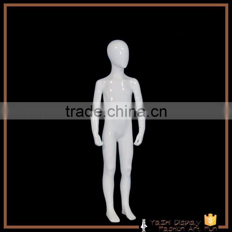 hot sale Realistic lovely child mannequin with glossy white