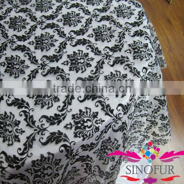 Made from sinofu fancy wedding table cloths