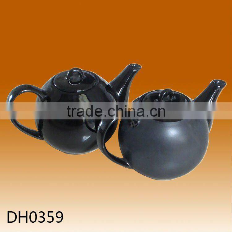 Factory direct wholesale bright colored ceramic dessert pot