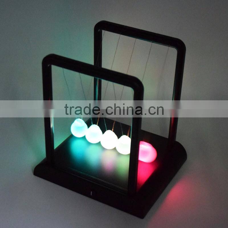 New Arrival Glowing Swing Ball, Newton Pool/ Seven Colors Balance Pool On Table For Decorate