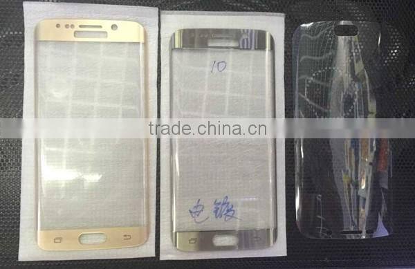 Mobile phone screen protective film,tempered glass screen protector for Samsung s6 edge , touch screen glass film
