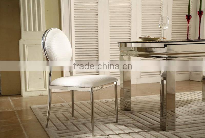 white cover silver banquet chair wedding chair