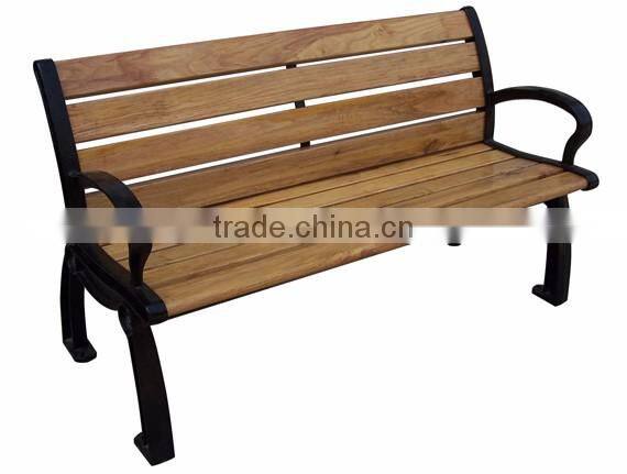 cast iron wood bench