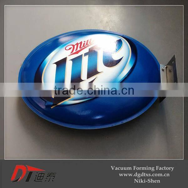 Wholesale OEM painting colorful plastic signs by vacuum formming