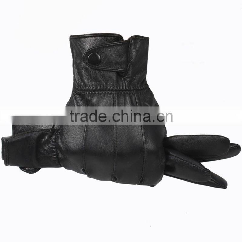 Genuine Leather Gloves Men 2016 Winter Gloves