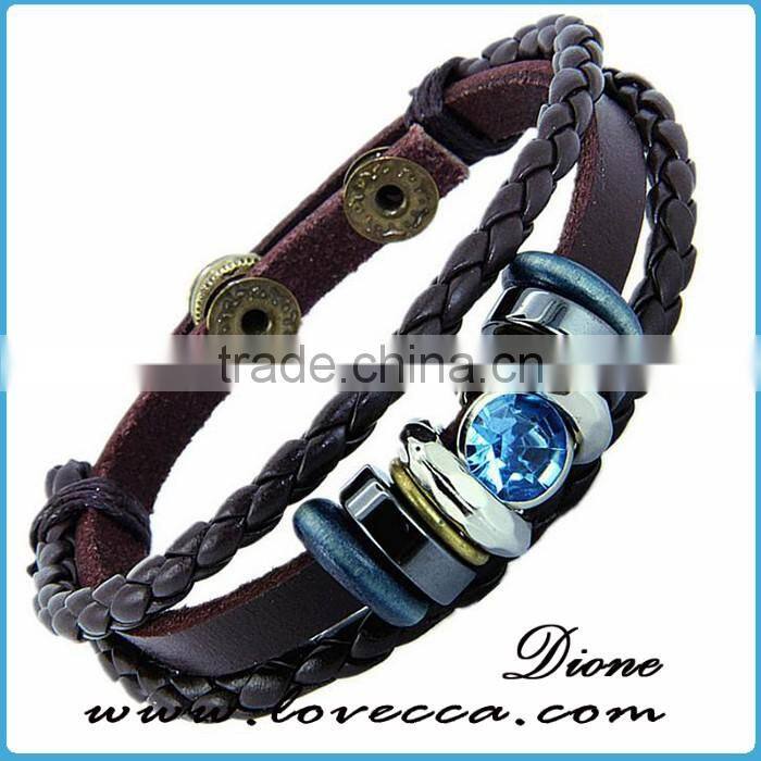 New Arrival Adjustable Creative Personalized suede leather bracelet