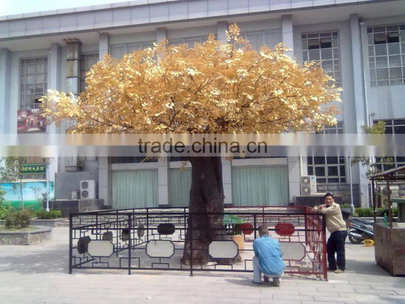 Outdoor landscape decorative large artificial wish gold ficus tree
