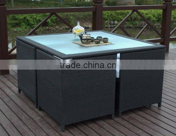 Home & Garden General PE rattan furniture rattan table and chairs
