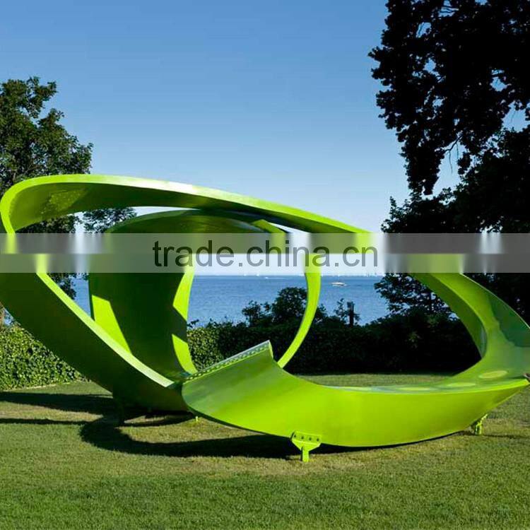 contemporary outdoor sculpture polished mirror polished stainless steel sculpture