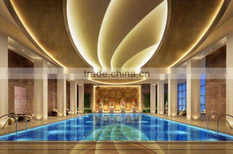 Professional Interior 3D Rendering Design for Classic Elegant Indoor Swimming Pool BF11-12303e