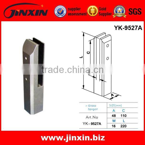 Square Glass Spigot Without Base Plate And Cover