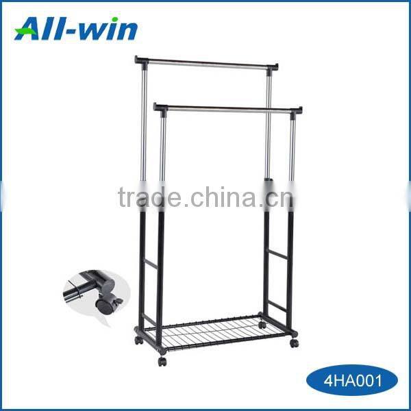 High-quality adjustable movable home clothes hanger rack