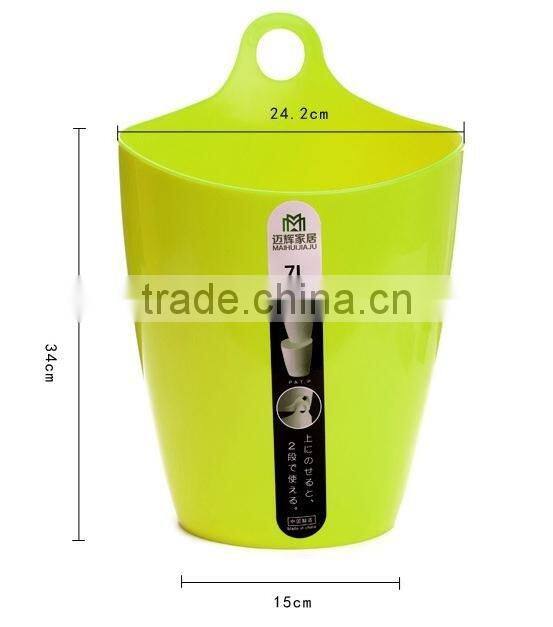 plastic stackable storage bucket/trash can