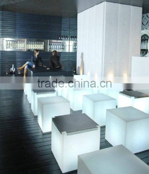 Popular illuminated led cube stool bar stools wholesale