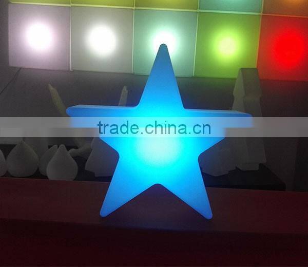 Festival illuminated 16 colors changing LED star shaped light for decorattion