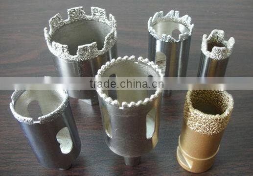 High speed Brazed diamond core drill bit for concrete with plastic tube