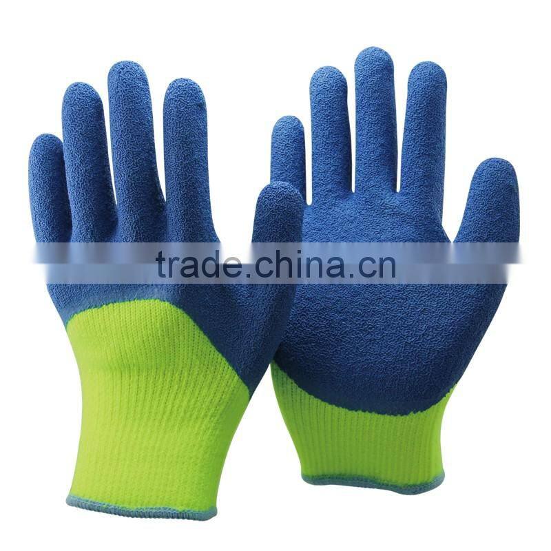 NMSAFETY Free sample 3/4 latex coated work glove for winter use EN388 1231