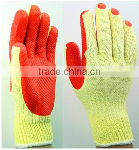 Durable red rubber palm glove