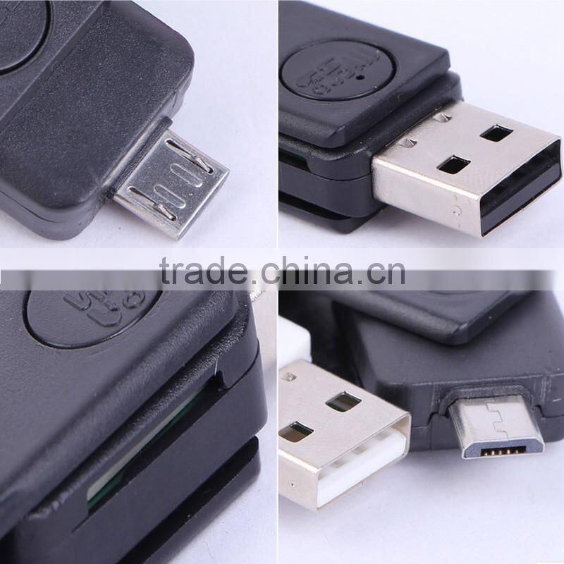 OTG card reader with SD/TF card slot