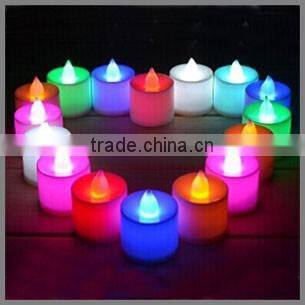 Hight Quality Multi-color Battery Operated Led Frameless Candle Light With Remote 2016