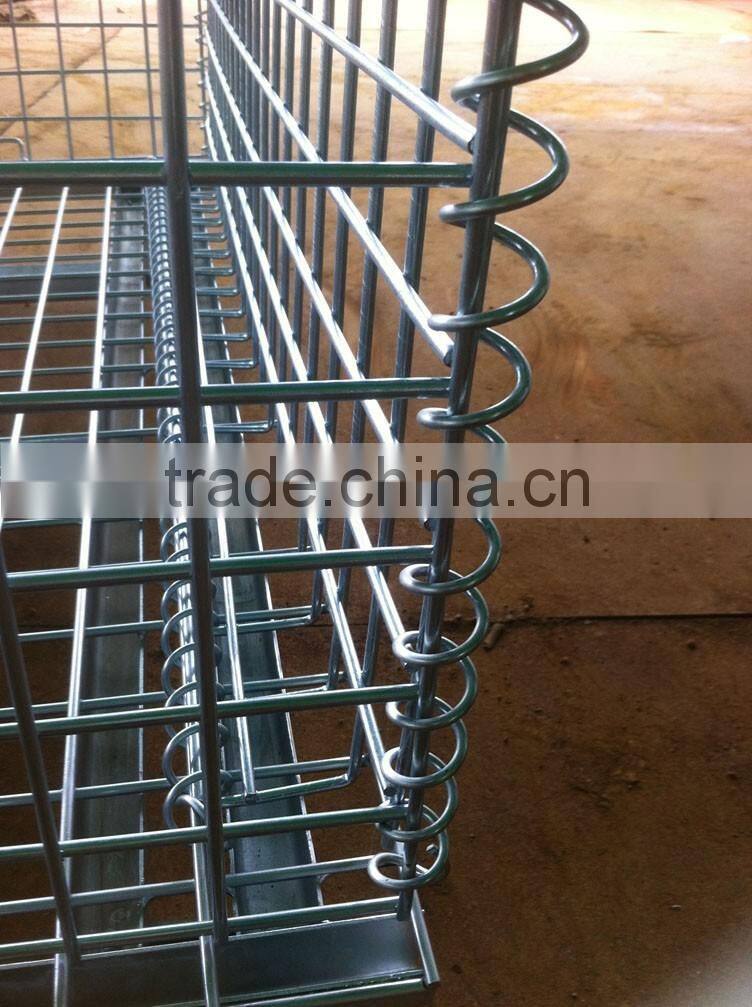2015Warehouse folding steel roller container