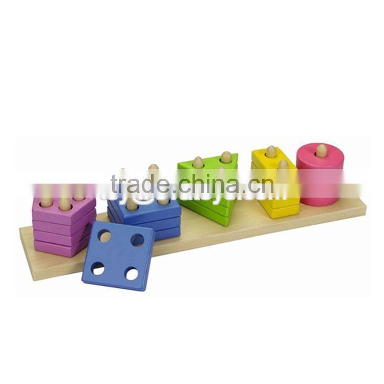 new design kids geometry sorting wooden learning toys for toddlers W13D024