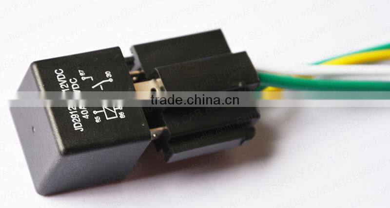 4 pin car relay socket 12V 24v 40a/14vdc relay socket