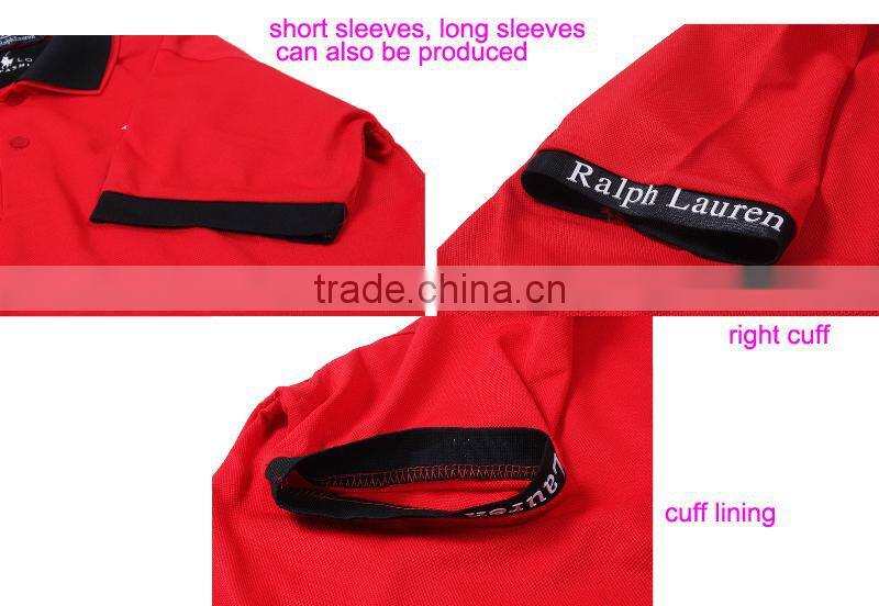 Customized Fabric Embroidery or Printed Brand Name Short Sleeves Custom Sports Polo Tee Shirt