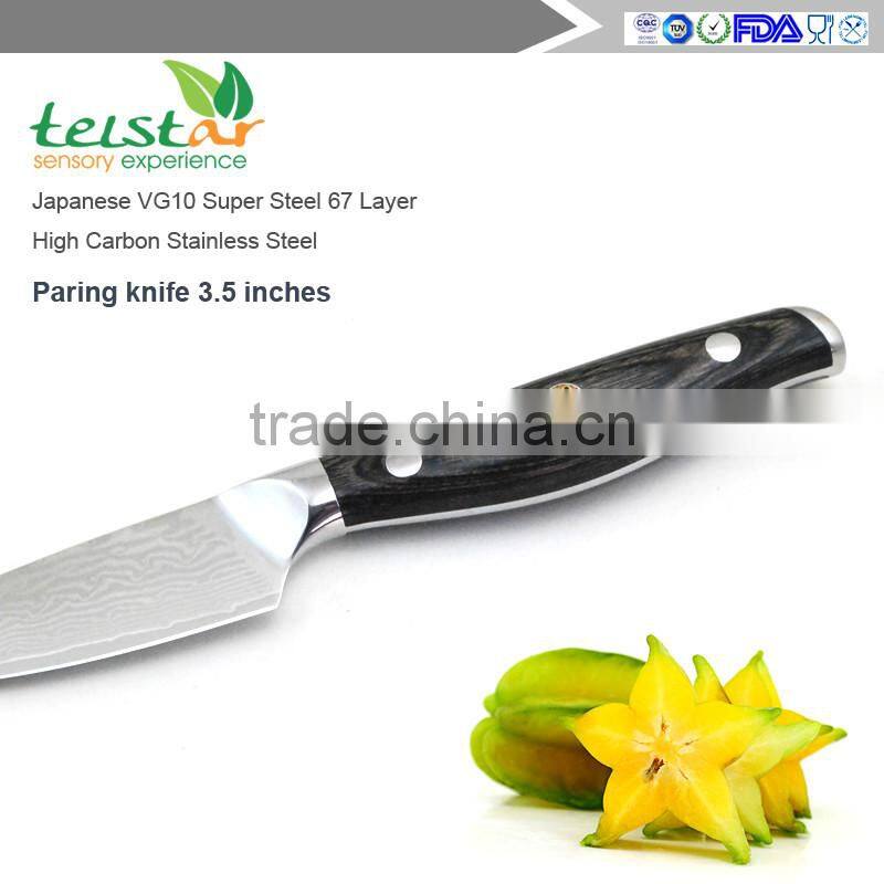 3 inch Japanese VG10 Damascus Steel Paring Knife