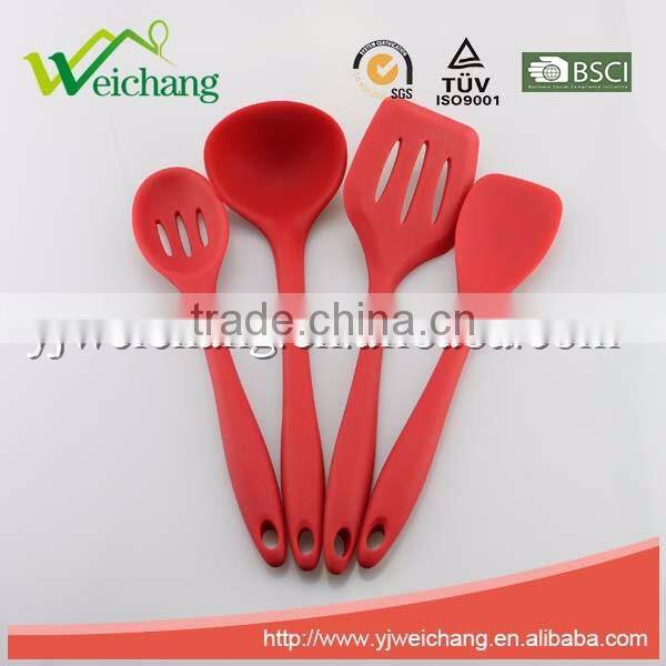 WCE247A Premium Silicone utensils SKIMMER Cooking Utensil Gadgets Set with S.S. handle