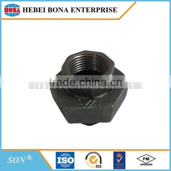 Good quality malleable iron gi fittings union