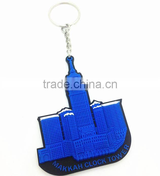 Best promotional customized relief design 3d pvc keychain