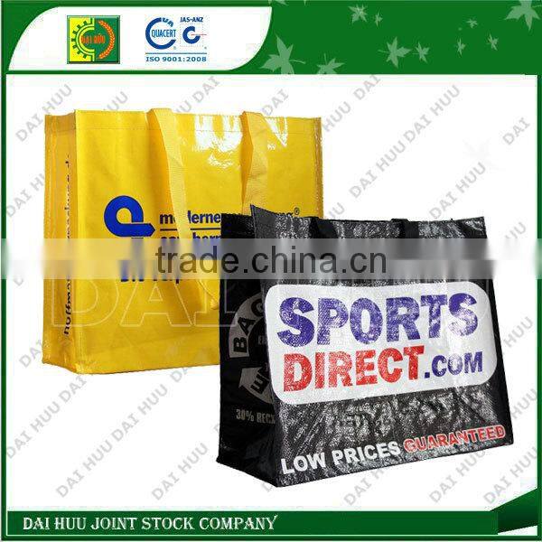 Supermarket colorful PP woven shopping bag