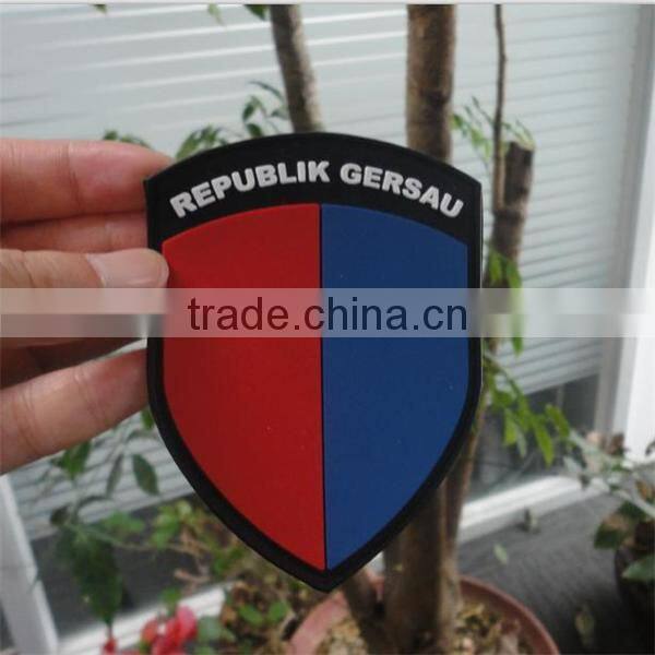 Custom 3d pvc rubber patch for clothing garments