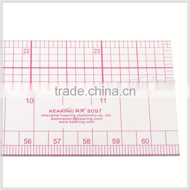 Shanghai kearing multi-function plastic grid protractor and grade ruler for fashion design # B-75