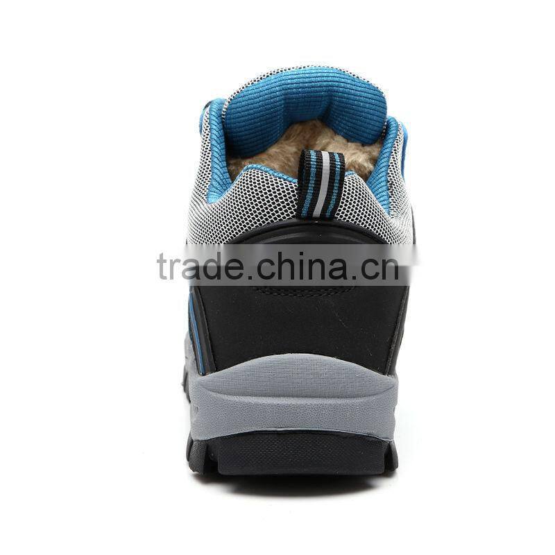 Lovers outdoor middle hiking traveling climbing Shoes boots for pedestrianism or sport can with villi or not