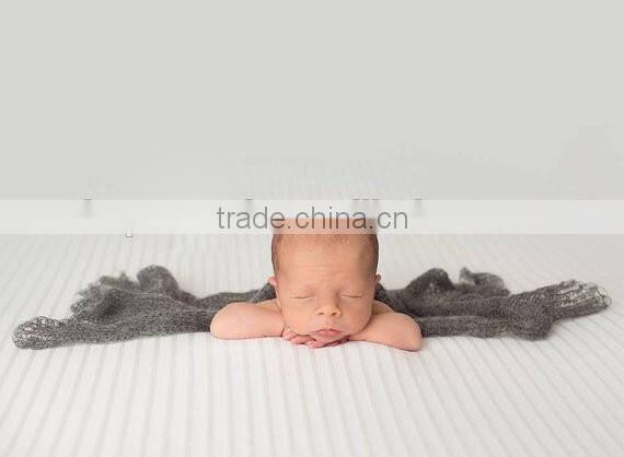 In stock newborn Crochet Knit Costume Photo Photography Props New Crochet Knit Mohair WRAP