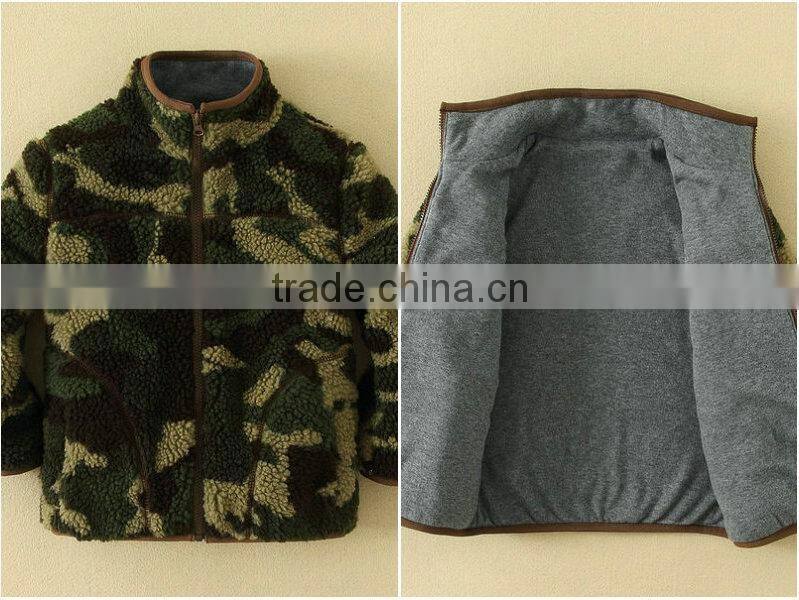 MOM AND BAB wholesale high quality clothes for children, kids boys camofleece jackets