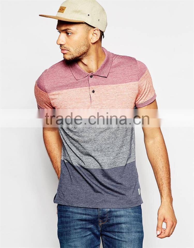 High quality Customized polo shirt design with combination, summer fashion men's four color polo shirt design with combination.