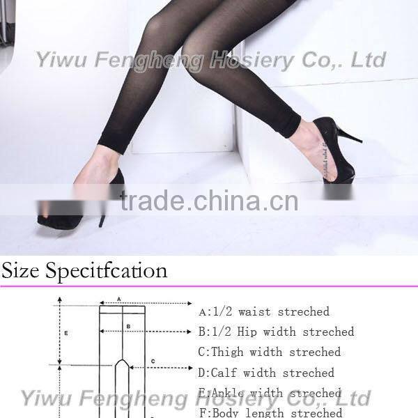 P0435Yiwu Fengheng new stely fashion glossy spandex girl's sexy leggings tights