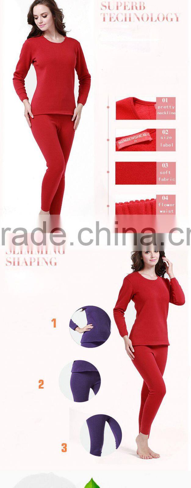 promotional ladies long johns long shirt and long pants