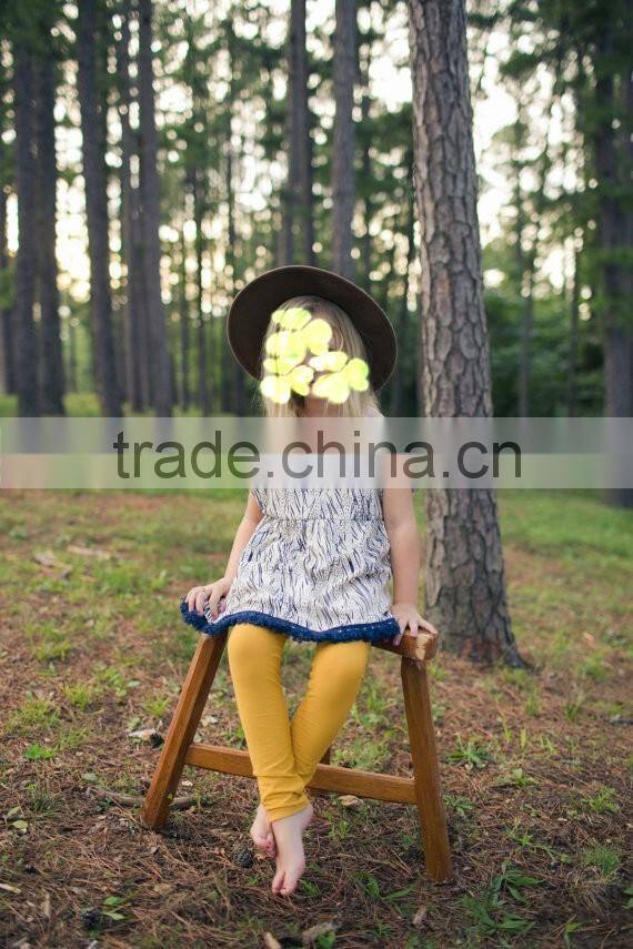 Made to order baby leggings Bohemian babies mustard leggings toddler elastic leggings