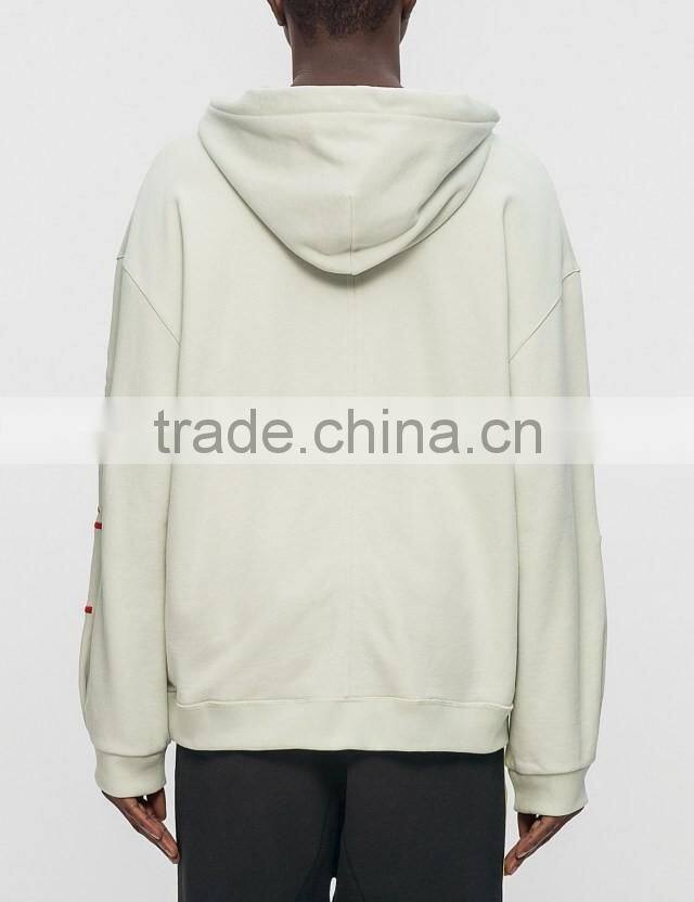 2017 custom mens lightweight cotton print oversized sweatshirt